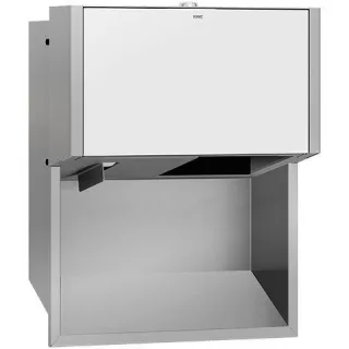 KWC Aquarotter WC-Doppelrollenhalter, EXOS, Edst., 284x350x147 mm, UP, Front ESG weiß, 2030034669 2030034669