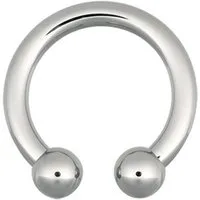 Wildcat Nasenpiercing Basic Circular Barbell für Ohr, Nase, Lippe, Bauchnabel, 1 Stück, Chirurgenstahl 316L - wasserfest, hautverträglich, Silber