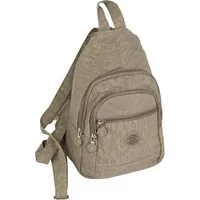 BAG STREET Freizeitrucksack Bag Street Cityrucksack hellbraun crinkle, Damen, Jugend Cityrucksack, Freizeitrucksack Nylon, braun ca 35cm hoch