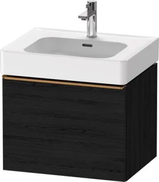 Duravit D-Neo Waschtischunterbau wandhängend Eiche Schwarz Matt 584x452x440 mm - DE4276004160000 DE4276004160000