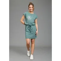 KangaROOS Shirtkleid mit Pusteblume, für Casualmode und Streetwear, Kurzarm