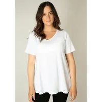 Base Level Curvy T-Shirt Alba mit V-Ausschnitt