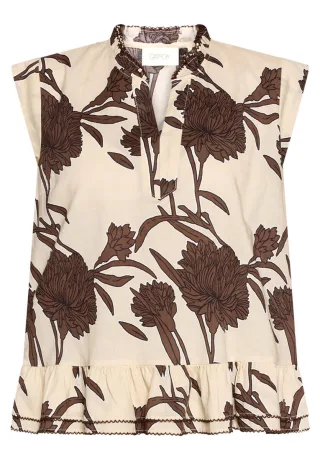 CARTOON - Bluse mit Blumenmuster beige - Gr. - 38