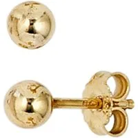 JOBO Paar Ohrstecker Kugel, 333 Gold 4 mm