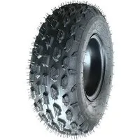 FunSport-Factory Kinderfahrzeug-Räder Komplettrad Quadreifen 19x7-8 Reifen 3-Loch Felge Schwarz links, Noppenprofil, hoher Grip, für Quads, robust & langlebig
