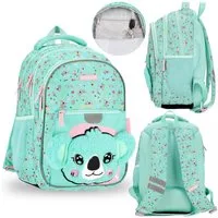 Sarcia.eu Schulrucksack Koala Türkis Mädchen Schulrucksack mit Reflektoren 40x29x20cm, 23 l
