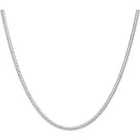 KARMA Edelstahlkette Halskette Herren Silber Edelstahl 60 cm wasserfest antiallergisch (Herrenhalskette Geschenk für Ihn, Edelstahlhalskette Männer), Panzerkette Herrenschmuck