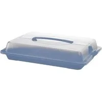 ROTHO Kuchentransportbox Partybutler Medium John horizon blue blau Kuchen Pizza Muffin Box, Kunststoff