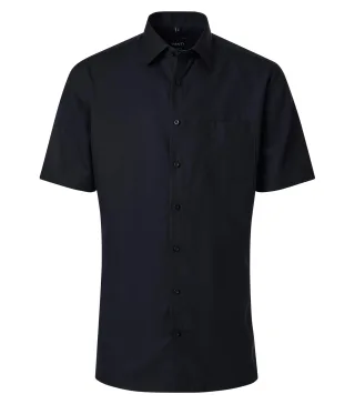 VENTI - Businesshemd Kurzarm schwarz - Gr. - 45