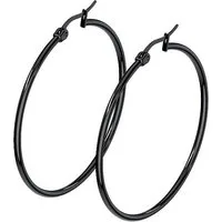 Taffstyle Paar Creolen Damen Ohrringe große Runde Creolen Elegante stilvolle Ohrhänger (Ohrringe Creolen Frauen Damen Schmuck Geschenke zum Geburtstag Weihnachten Valentinstag Muttertag)