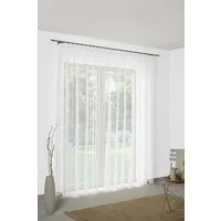 Wirth Gardine Manuela (1 St), Faltenband, halbtransparent, Voile, Store