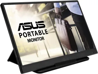 ASUS ZenScreen MB165B [tragbarer USB-Monitor 156" HD TN 60Hz USB Micro-B mit DP 10ms Reaktionszeit] schwarz