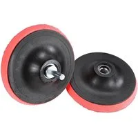 Beast Schleifteller Klett Schleifteller Set 125mm mit Aufnahme Adapter für Bohrmaschine, ø 125 mm