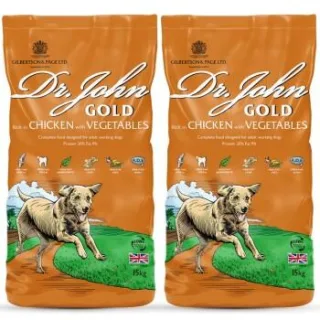 Dr John Gold Trockenfutter Huhn und Gemüse 2x15 kg