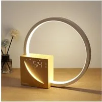 Ophy Nachttischlampe Touch-Dimmbare Nachttischlampe mit USB-Ladefunktion, warmweißes Licht, 3 Stufige Helligkeit Nachtlicht, Tageslichtwecker & 3 Helligkeitsstufen – 10W, Wake-Up Licht