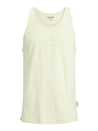 JACK&JONES - JORFADED TANK TOP transparent yellow - Gr. - L
