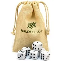 Waldfelsen Spiel – 2-50 Stk Standard Spielwürfel 16 mm Acrylwürfel Würfel bunt, Spielmaterial, Verschiedene Farben
