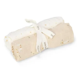 Little Dutch Musselintuch Little Goose 2er Set 70x70 cm