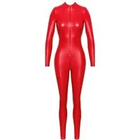 Noir Handmade Bodystocking Overall in rot - L