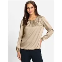 Witt Klassische Bluse Satin-Bluse Langarm