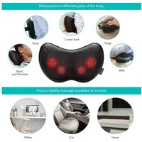 NAIPO Massagekissen, Shiatsu Massagegerät für Nacken Schulter Rücken
