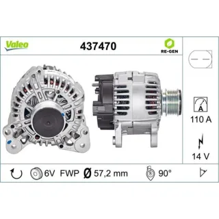 Valeo Lichtmaschine Audi A1 A3 Seat Ibiza Skoda Octavia VW Amarok Polo