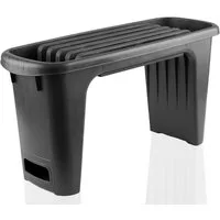 BigDean Kniebank Gartenbank + Polsterung Pflanzhilfe für Ihren Garten Mit Werkzeugfach, BxLxH: 66x66x34 cm,(Kniebank + Polsterung), Kniebank, Sitzbank, Gartenarbeit