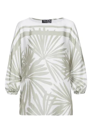 tuzzi - Bluse WHITE mit elastischem Bund aloe vera/ecru - Gr. - 42