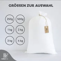 Loolay Kissenfüllung Füllwatte Füllung für Kissen Plüschtiere Amigurumi Weihnachtsdeko, DIY Weihnachtsschmuck Kunstschnee antiallergisch waschbar Made in EU