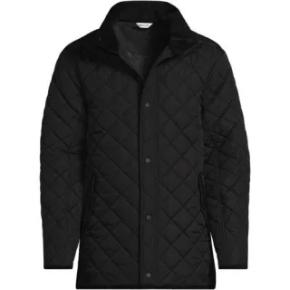 Steppjacke FeatherFree für Herren, Herren, size: regular, Schwarz, Polyester, by Lands' End
