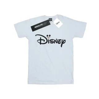 Disney - "Mickey Mouse Logo Head" T-Shirt für Damen (Weiß)