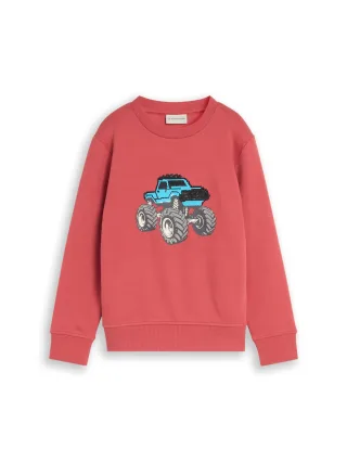 tom tailor kids - Sweatshirt mit Wendepailletten berry red - Gr. - 122