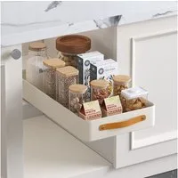 GarveeMore Küchenorganizer-Set Ausziehbarer UnterschrankOrganizer für unterden Waschbecken Ablagefach, 25/35/35/40*48*7.5CM Küche Badezimmer Ausziehbarer Schrank Organizer