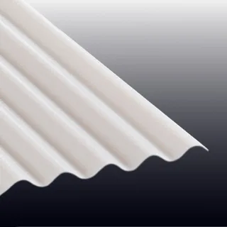 Polycarbonat Lichtplatte | Tejemacro | Wellplatte | 76/18 | 2,8 mm | Breite 1045 mm | wabenstruktur | opal-weiß