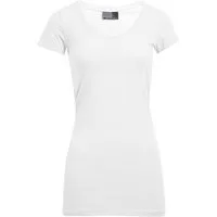 Promodoro T-Shirt 1er/2er/3er-Pack Damen Strectch T-Shirt mit V-Ausschnitt - 180 g/m² (1-tlg) Gr. XS bis 3XL - länger geschnitten