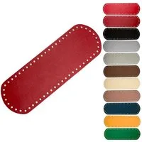 maDDma Kreativset Taschenboden Kunstleder zur Taschenherstellung Boden Tasche, (Einzeln), rot