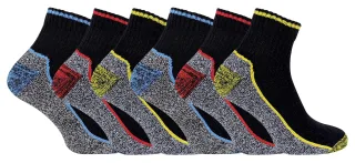 Knöchel Bamboo Arbeitssocken für Männer | Kurze Trainer Socken für Stiefel