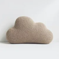 BABEES Dekokissen DEKOKISSEN Boucle Kuschelkissen Herz Wolke GROß 40x25, XXL 60x35 cm, Wolkenkissen Deko Kissen Geschenk Baby Kinderzimmer Babyshower