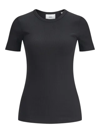 JJXX - JXFRANKIE STR SS RIB TEE JRS NOOS Black - Gr. - XL