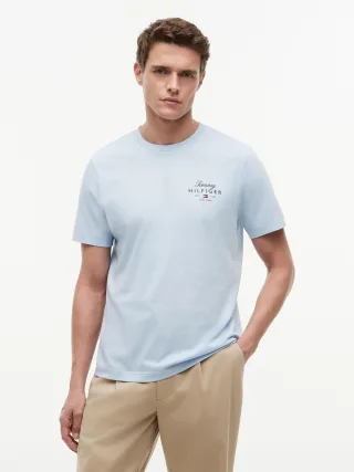 SCRIPT STACK REGULAR TEE Breezy Blue - Gr. - XXL