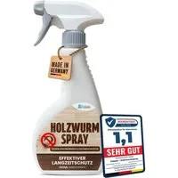 FUTUM Holzwurm-Ex 500ml Holzwurm-Spray gegen Holzwürmer, Hausbock mit Langzeitwirkung, MADE IN GEERMANY