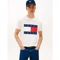 Tommy Jeans T-Shirt Rundhalsausschnitt, Regular Fit, Logo-Druck