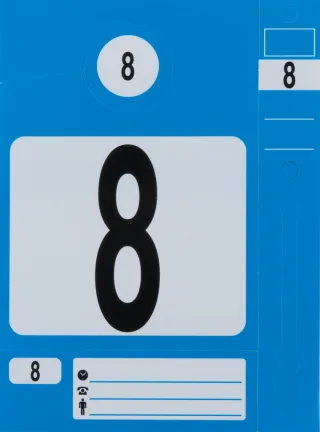 KS Tools Schlüsselanhänger-Set, 300 Stück blau - 500.8016