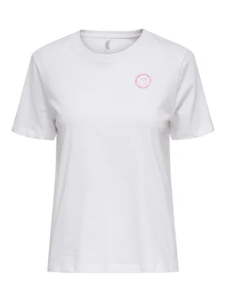 ONLY - ONLSINA L/S REG TEE CS JRS Bright White - Gr. - L