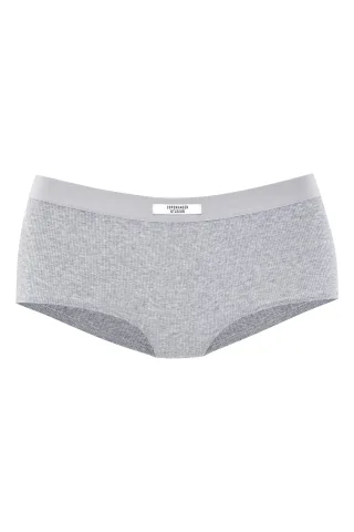 Copenhagen Studios CPH Panty woven logo 1x grey melange - Gr. - M