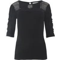 Passioni Sweater mit Spitzendetails