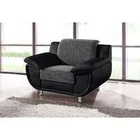 TRENDMANUFAKTUR Sessel Rondo 3, Loungesessel, Breite 121cm, wahlweise mit komfortablem Federkern, mit extra breiten Armlehnen