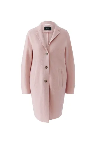 Oui - MAYSON Mantel Boiled Wool - reine Schurwolle dusty rose - Gr. - 36