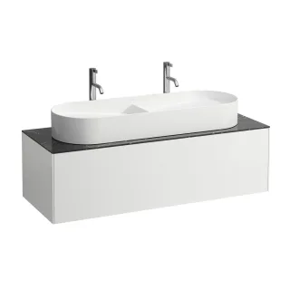 LAUFEN Waschtischunterschrank Sonar 457x1177x341 Aus mi, 1Schubl H812348/9 we ma? m. H4054710341431