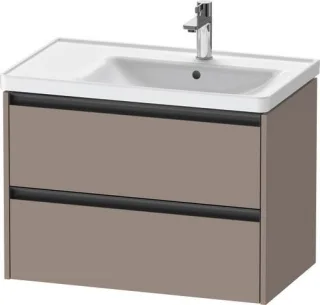 Duravit Ketho.2 Waschtischunterbau wandhängend Basalt Matt 784x455x549 mm - K25286043430000 K25286043430000
